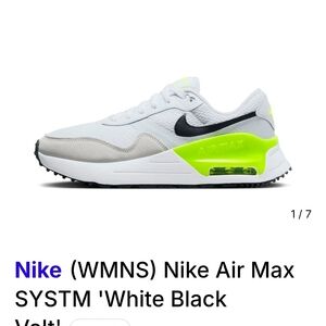 Nike Air Max SYSTM White Black Neon Sneakers